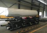 SKD 3 Axle Stainless Steel Tanker Semi Trailer For Oil / Diesel / Gasoline /
