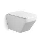 New square Hanging Toilet P-trap Ceramic Commode Bathroom Rimless Wall Hung