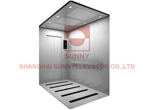 Gearless Traction Machine Hospital Bed Elevator With Deep Cabin And Deceleration