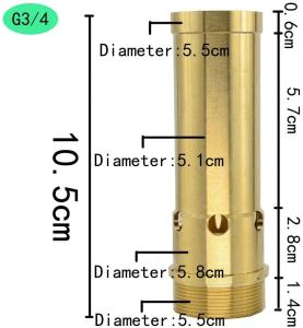 Quality 3/4&quot; DN20 Fountain Bubbler Nozzle 66gpm Water Flow Rate wholesale