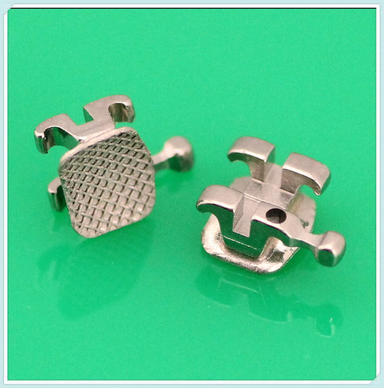 Class II ALS Orthodontic Bracket Lingual Dental Golden Coated Brace Customized