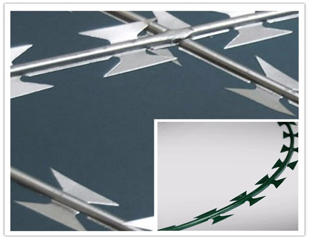Cheap Galvanized Welded bto22 100mm x 200mm Razor Wire Mesh Protective Fence