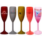 Biodegradable PLA 5.5Oz Tritan Plastic Champagne Flutes Glass Drinkware