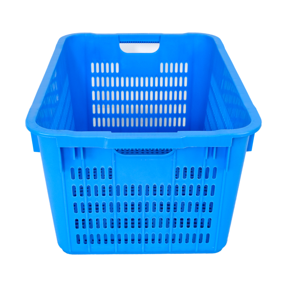 Mesh Ventilated Plastic Basket for Convenient Nesting and Eco-Friendly Moving