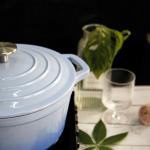 Size 21/24/26/28.5cm Enamel Cast Iron Casserole For Catering