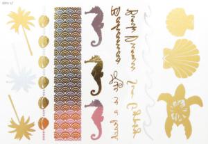 Quality Gold Foil Temporary Tattoos,custom gold tattoo sticker wholesale