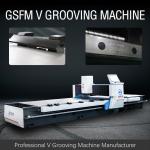 High-Speed CNC V Grooving Machine For Stainless Steel Decoration Industry -