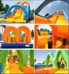 Hot Welding Inflatable Water Park Customized Size