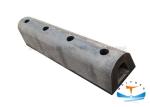 D Shape Marine Solid Quay Port Rubber Fender / Boat Dock Bumpers