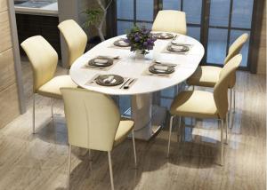 Quality 6pcs Set Casual 0.92m Modern Metal Dining Chairs wholesale