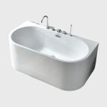 Hydrotherapy Homestay Back To Wall Bathtubs Freestanding Matt White Customized