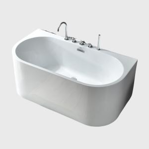 Quality Hydrotherapy Homestay Back To Wall Bathtubs Freestanding Matt White Customized wholesale