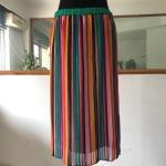 Casual Printed Women's Skirts Clothing 100% Polyester Ladies Long Skirts