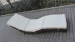 Luxury Rattan Sun Lounger For Living Room / Hotel / Restaurant