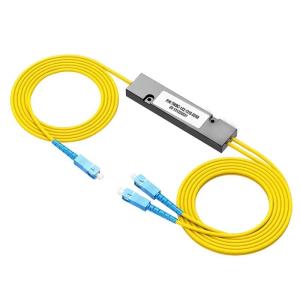 Quality 1x2 SC/UPC FBT Coupler Fiber Optic Cable Splitter -40- 85C for Communication Cables wholesale