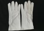 Anti Dust Jewelry Handling Gloves , Microfiber Jewelry Gloves Silk Screen