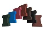 Horse Race Brick Dog Shape H Shape 200*160*120mm Interlocking Rubber Pavers 20