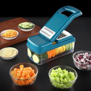 Quality Blue Vegetable Mandoline Chopper Slicer Shredder Household Kitchen Tools wholesale