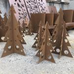 Special Garden Decorative Laser Cut Corten Steel Christmas Tree for Xmas Holiday