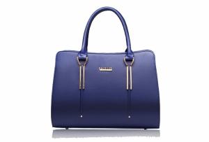 Quality Waterproof Zippered Leather Tote Bags Solid Hand Holder Big Size With Pendant wholesale