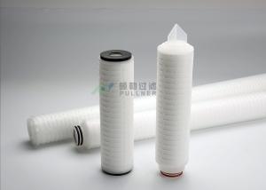 Quality 0.22um Pharma Filters PES Pleated Filter Element High Purity Water Rinse wholesale