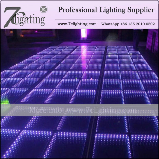New 3D Illusions Mirror LED Dance Floor Rental Stage Lighting Supply