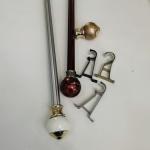 Electroplated 0.3mm 6.7m Steel Pipe Curtain Rods
