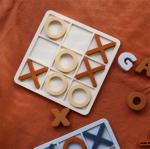 MOQ 50 Sets Silicone XO Tic Tac Toe Puzzle Customizable Logo Colors BPA Free CE