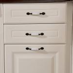 Real Solid Wood Stock Cabinets North Europe Classic All Paint Solid Wood Modular