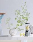 Contemporary Designer Wall Flower Stickers G166 / Wall Sticker Art