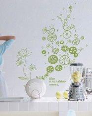Contemporary Designer Wall Flower Stickers G166 / Wall Sticker Art