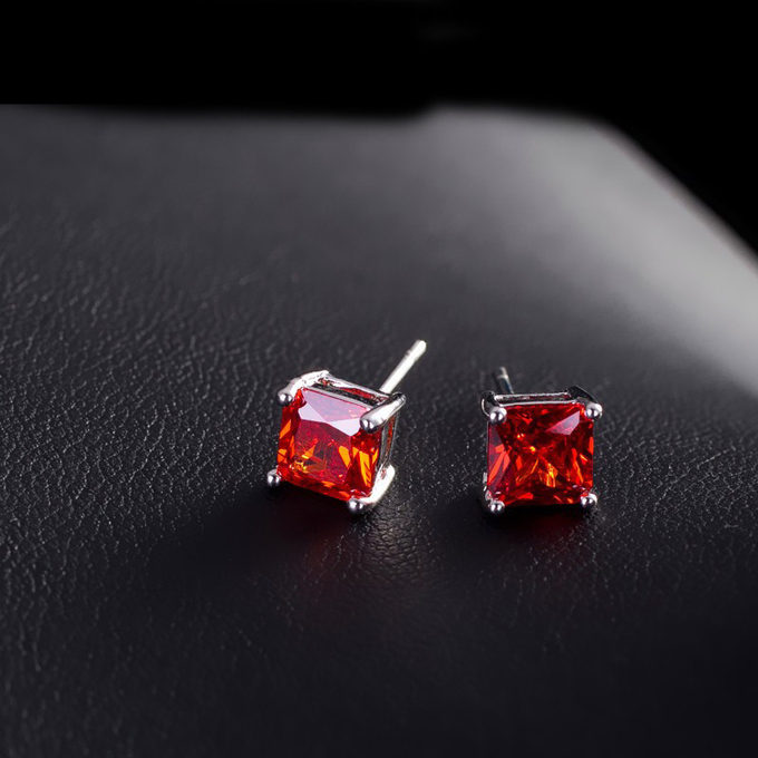 Cubic zirconia stud earrings cz earrings in bulk classic simple earrings design necklace earring jewelry set