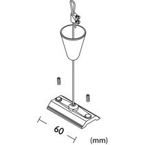 Track Lighting Suspension Kits With Wire Ceiling Gripper Clamp Holder Metal
