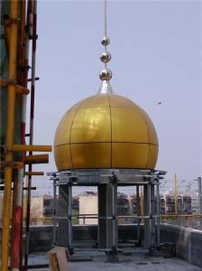 Quality Double Curved Aluminum Sheet For Onion Dome Building Easy Installation wholesale