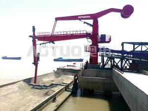 China Fixed Screw Ship Unloader Energy Saving Environmental Protection AOTUO on sale