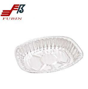 Quality Hard Temper Aluminum Foil Baking Trays Oval Shape 6500ml wholesale