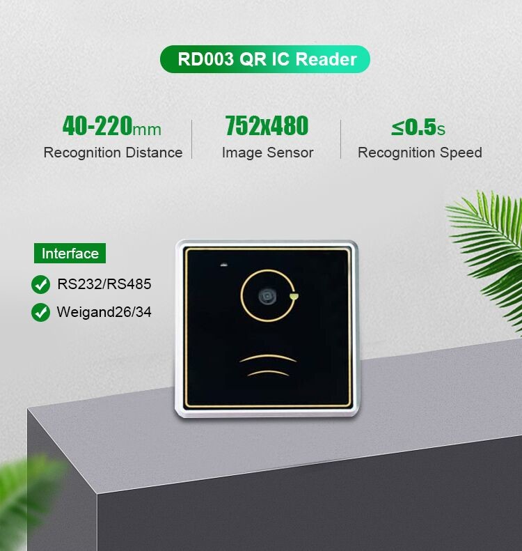 QR Code and Mifare Card Reader with IC card Reader
