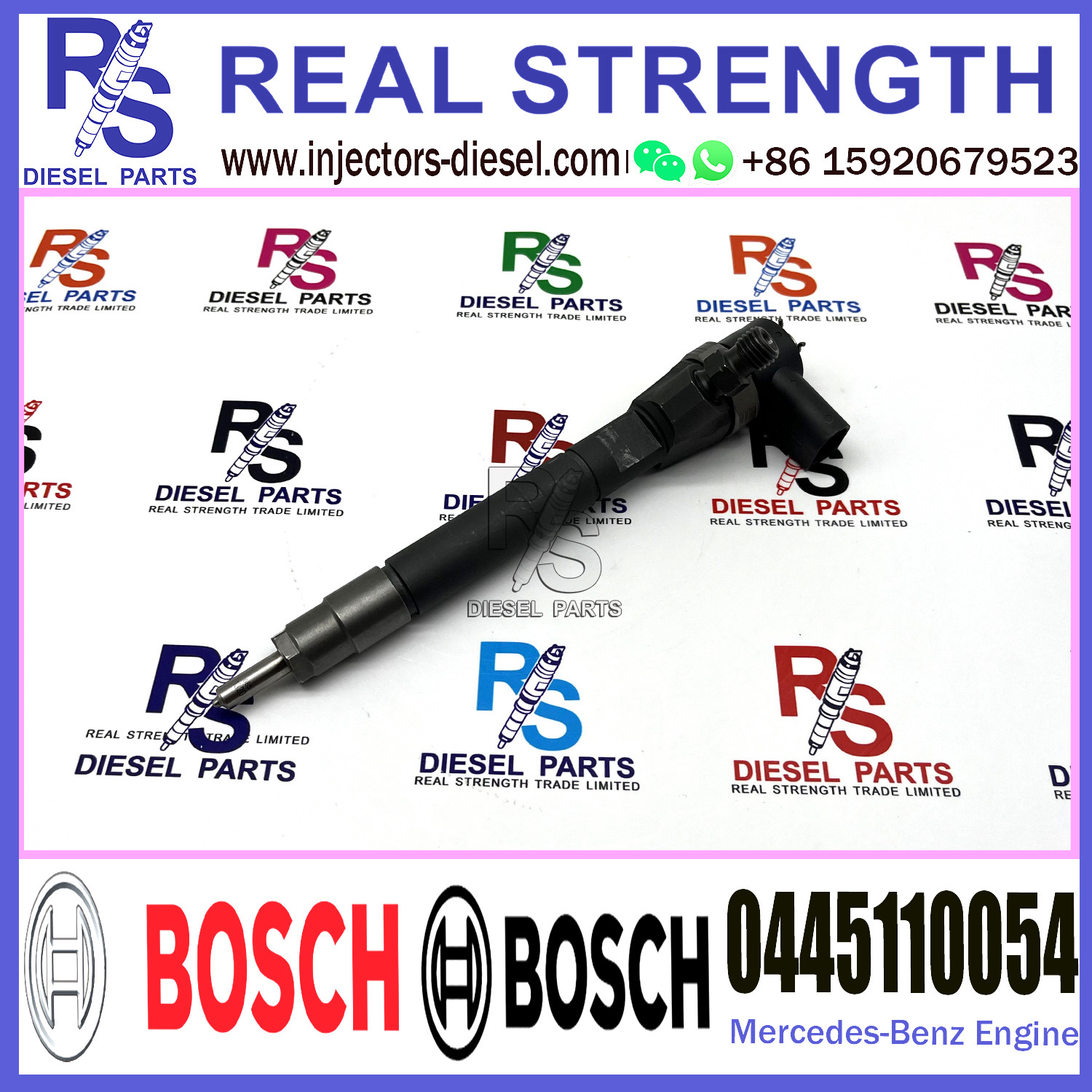 Diesel Fuel Common Rail Injector 0445110054 0986435133 For Mercedes-Benz 2.2CDi/2.7CDi Engine