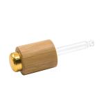 13 415 Natural Bamboo Wood Pressing Glass Dropper Oil Bottle Lid