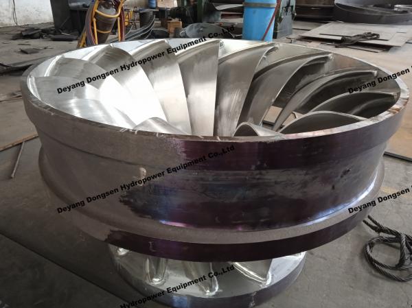 Adjustable Hydro Turbine Runner Polishing Blades Or Low Speed Rotation Custom