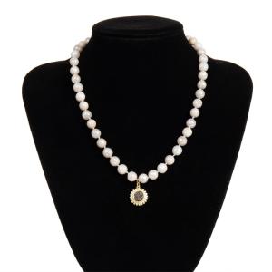 Quality KC Round Multicolor Beaded Necklace , Druzy Bead Necklace For Holidays Gift wholesale