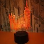 Building Big Ben 3D Night Lights Colorful custom picture Vision Gift Acrylic