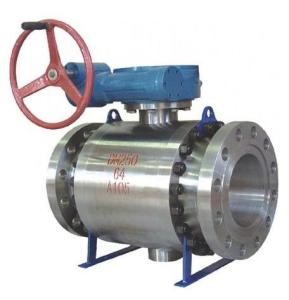 China Carbon Steel Trunnion Ball Valve , 3 Inch Flanged Ball Valve API Standard on sale
