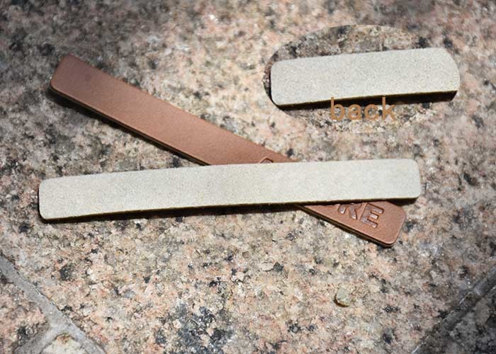 1.5mm Thick Custom Embossed Leather Patch For Jeans Bags Clothing