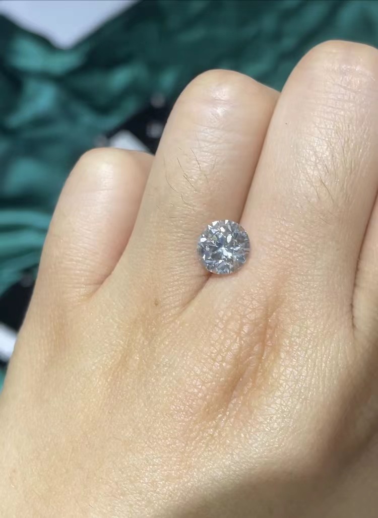 2 ct Round Brilliant Cut Laboratory As Grown CVD Synthetic Diamond Prime Source Factory Direct Sale