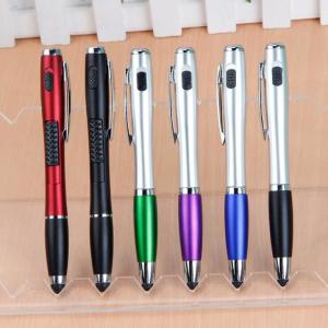 Quality 3IN1 LED light promotional plastic pen with touch screen phone gift ball point pen wholesale