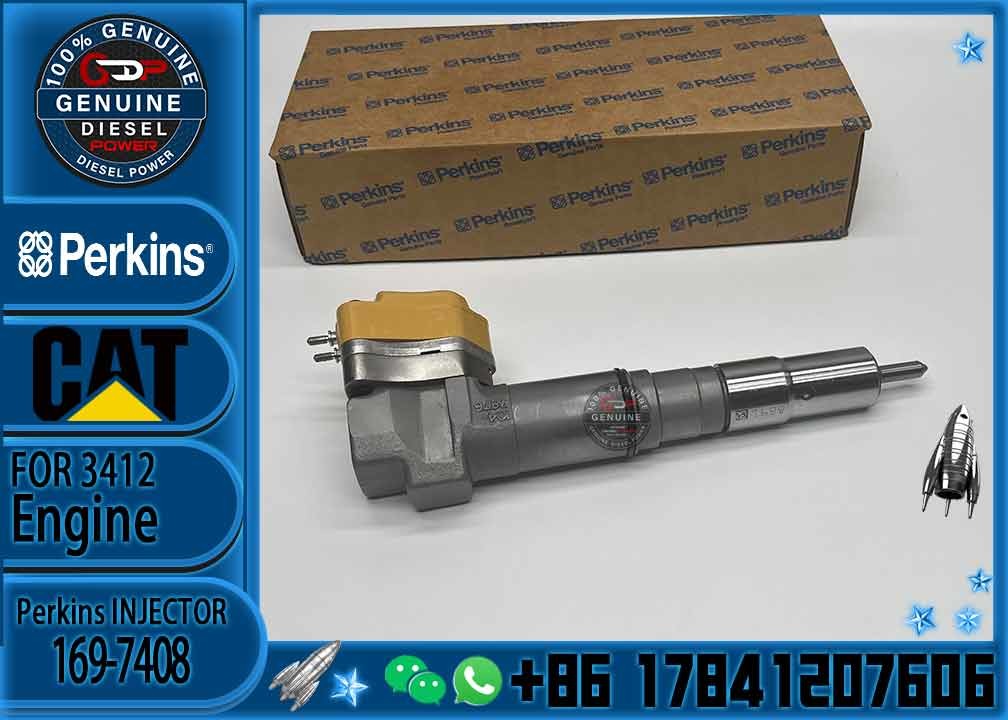 1563895 1697408 Engine Parts Fuel Injector 156-3895 169-7408 171-9704 For CAT Caterpillar 3412 1719704 engine