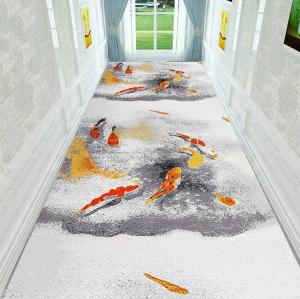 Quality Hotel Corridor Commercial Floor Mat 1.6m*50m 3D Printing Long Hallway Runners wholesale