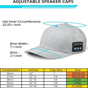 Quality Hat with Bluetooth speaker adjustable bluetooth hat wireless smart speaker phone cap for outdoor sport wholesale