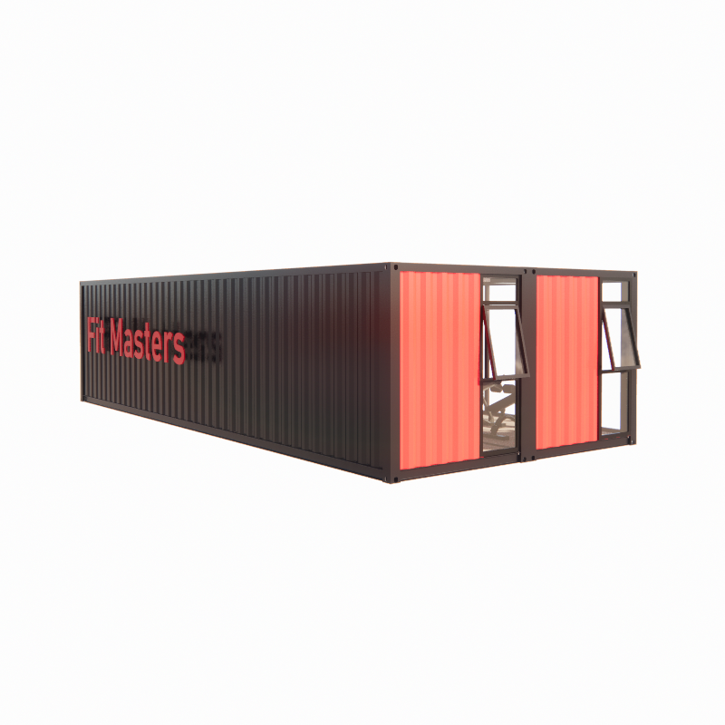 40ft Prefab Shipping Container Bar with 50/75/100mm Wave Sandwich Panel Walls